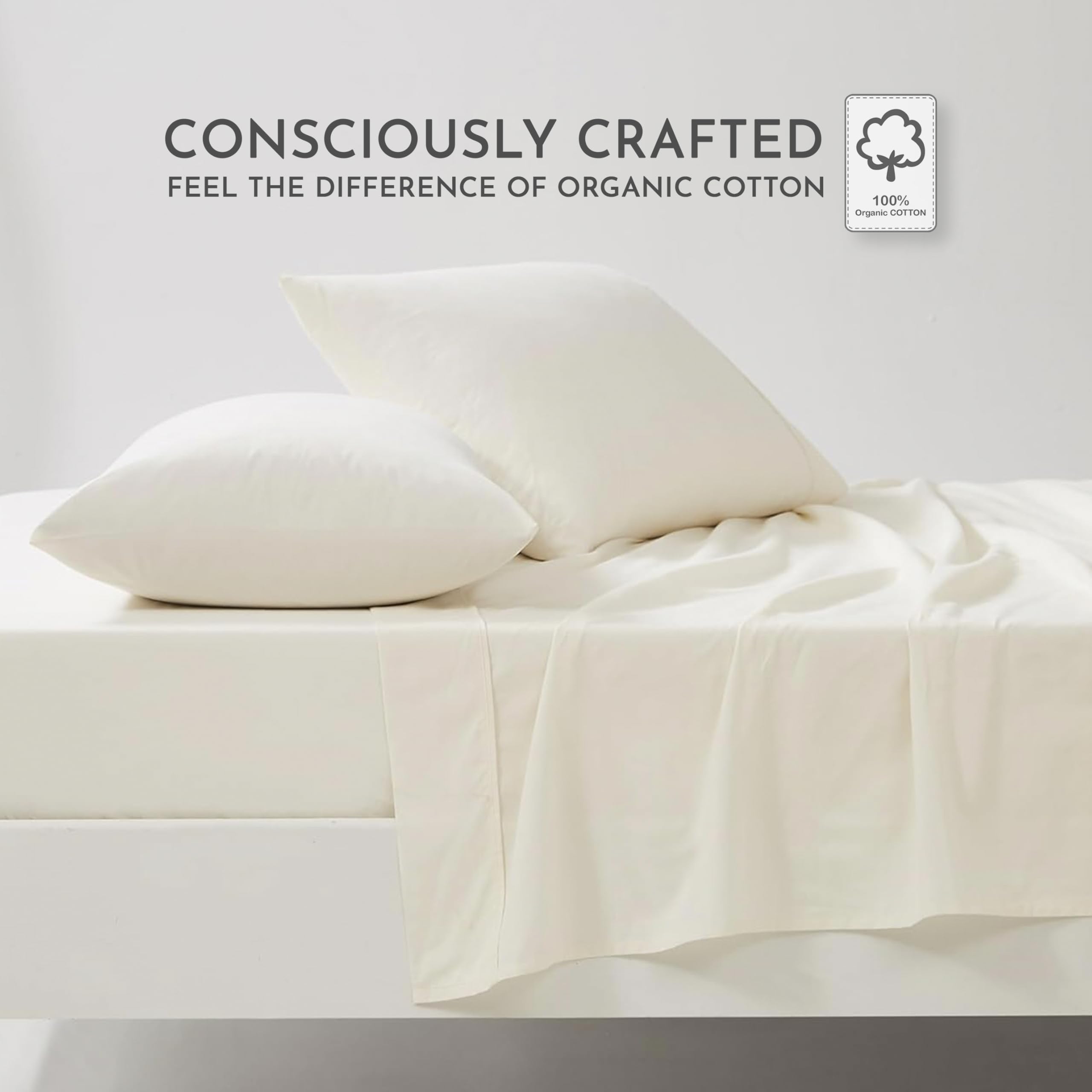 Linen Closet percale weave close-up highlighting breathable texture for cooler sleep