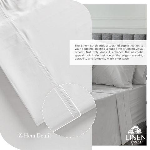 Linen Home close-up of percale weave texture highlighting breathable coolness