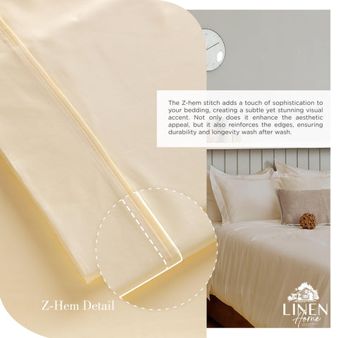 Linen Home percale weave close-up texture for breathable coolness
