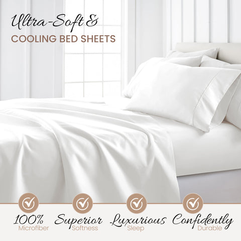Linen Market flat sheet hem close-up showing tidy edge and strength