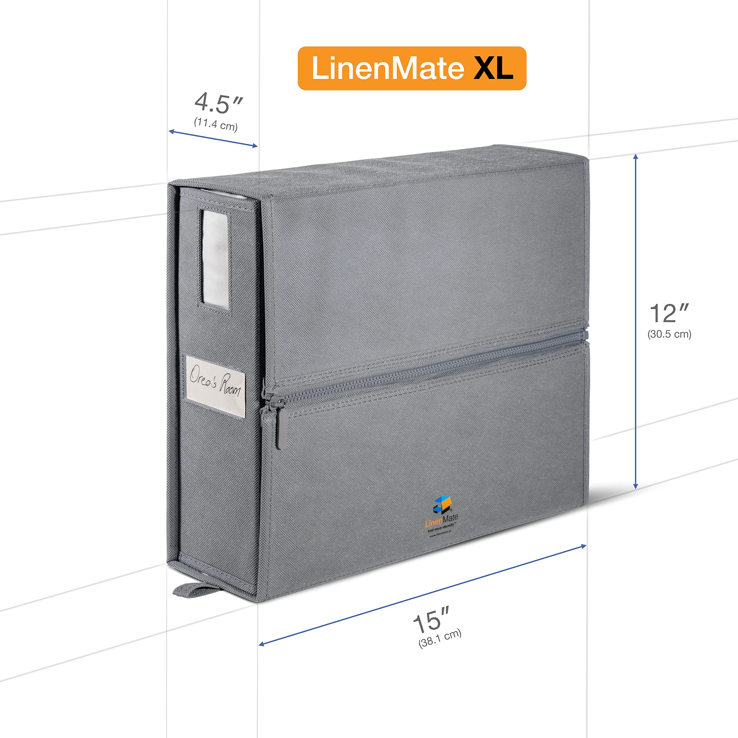LINENMATE in closet lifestyle demonstrates organized shelving and easy access