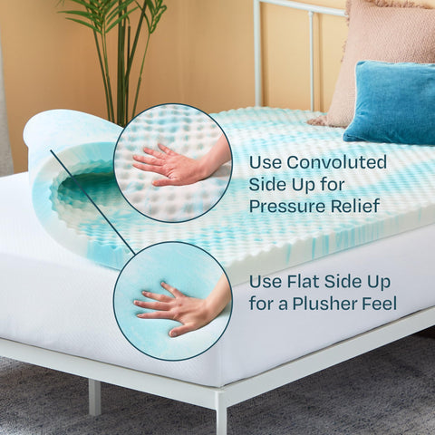 Linenspa flat side detail for firmer reversible sleep surface