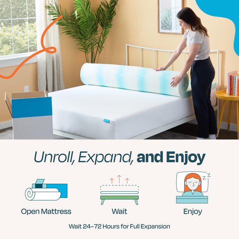 Linenspa topper folded to show lightweight storage and portability