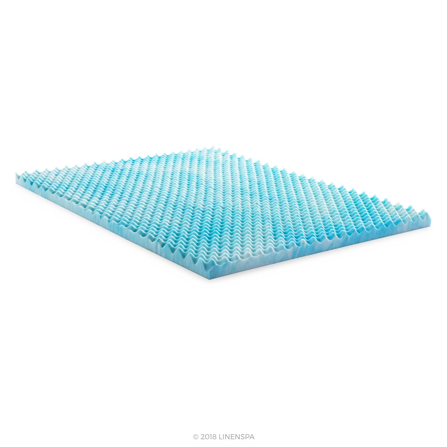 Linenspa visible blue gel swirl pattern for cooler sleep