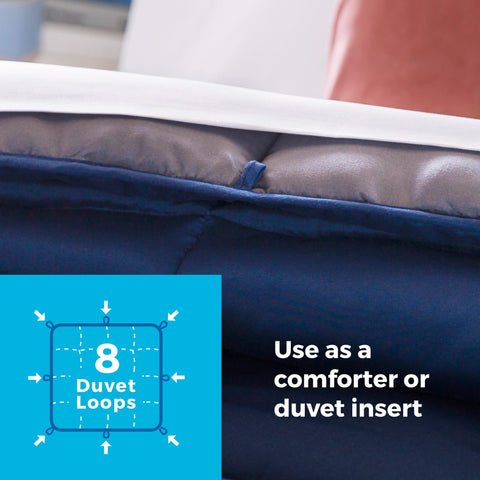 Linenspa corner loop detail showing secure attachment to duvet covers