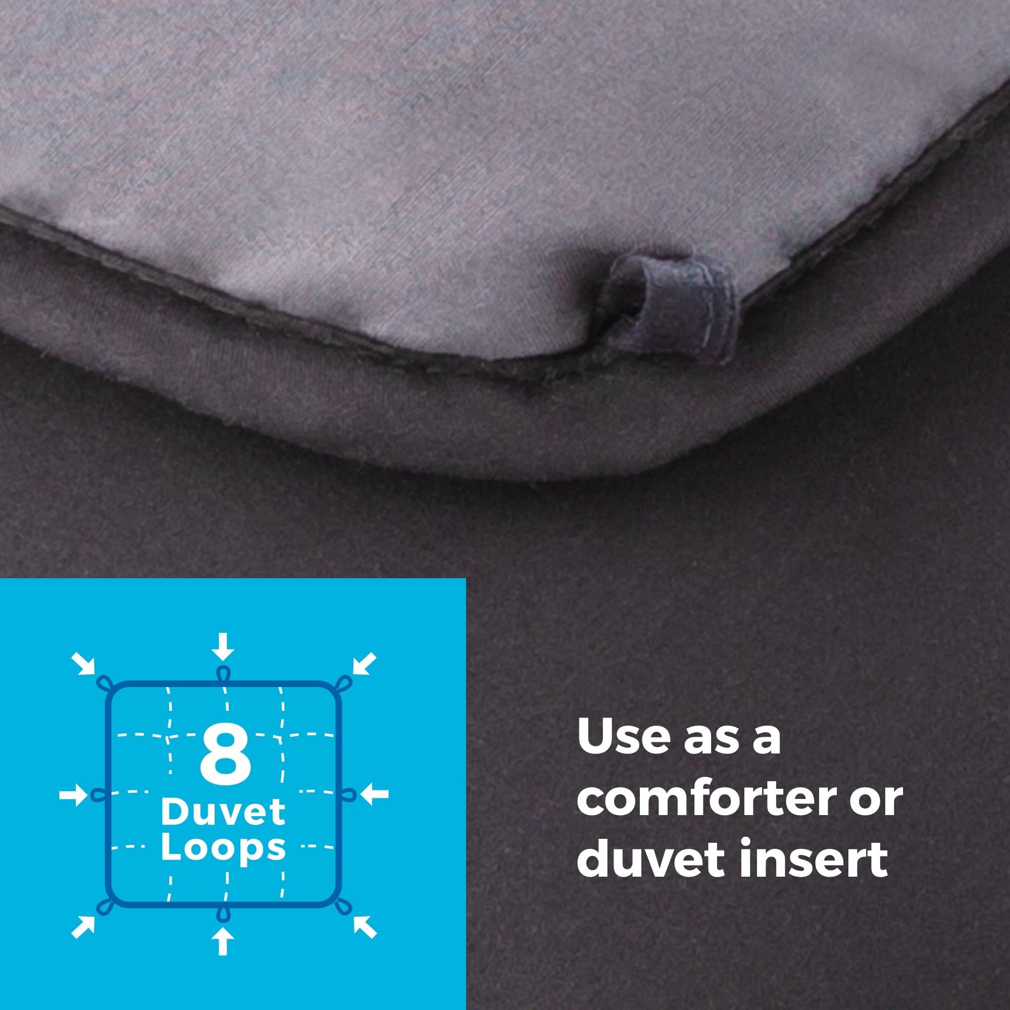 Linenspa eight built-in loops and corner fasteners for secure fit