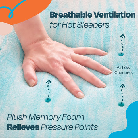 Linenspa ventilation holes detail demonstrating airflow and cooler sleep