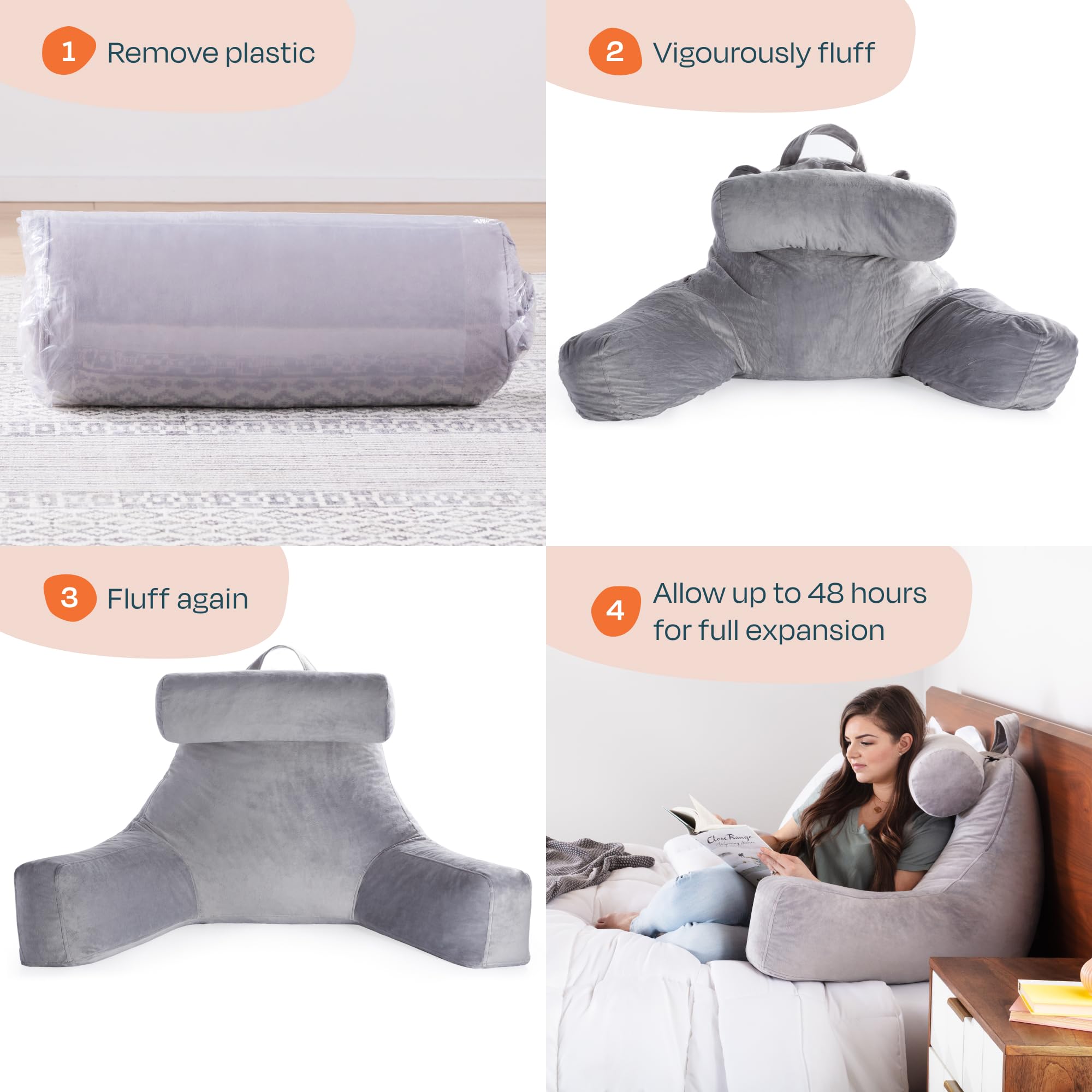 Linenspa removable neck roll detail illustrating added head support and adjustability