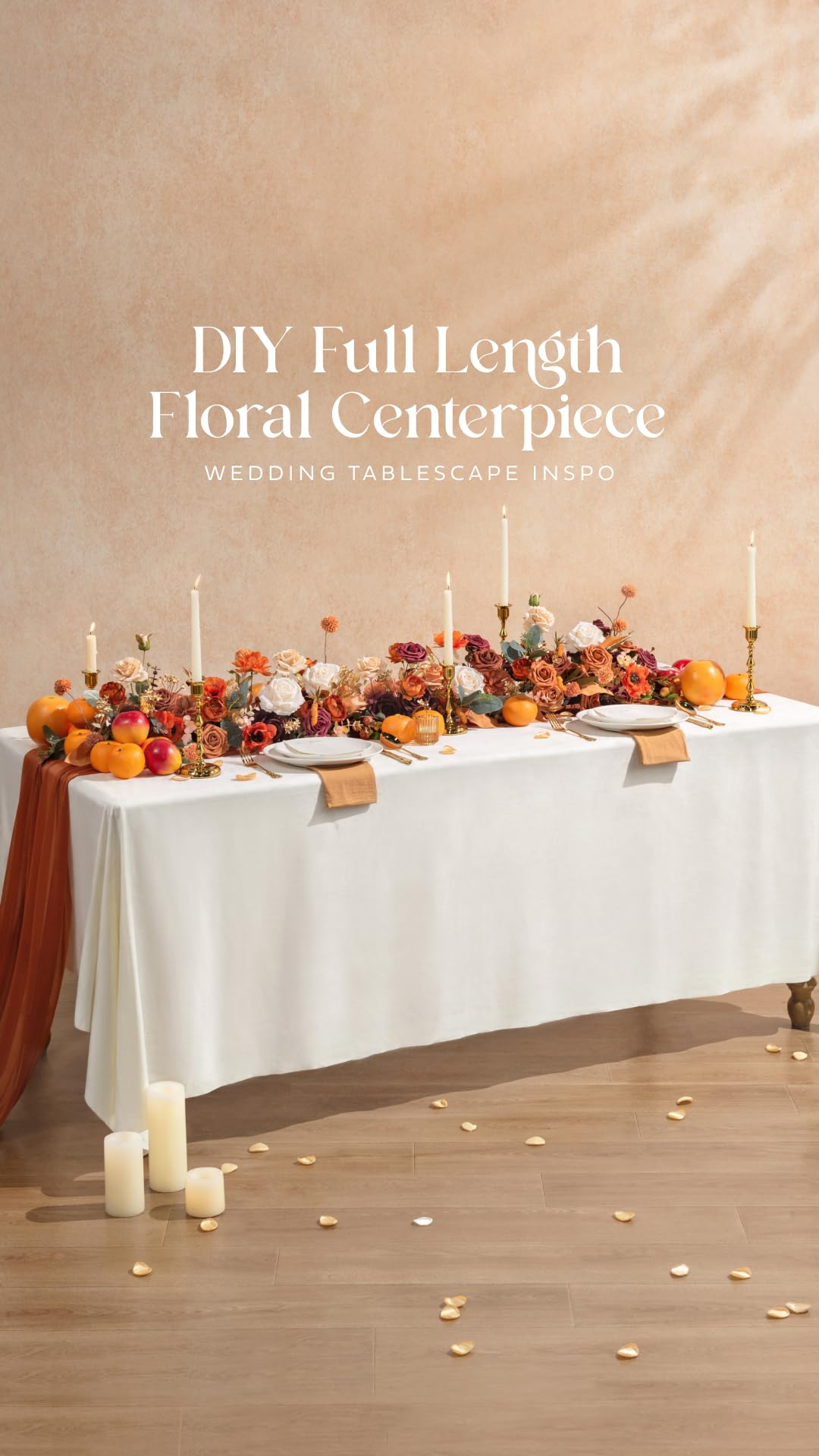 Ling's moment bouquet on table demonstrating easy wedding styling benefit