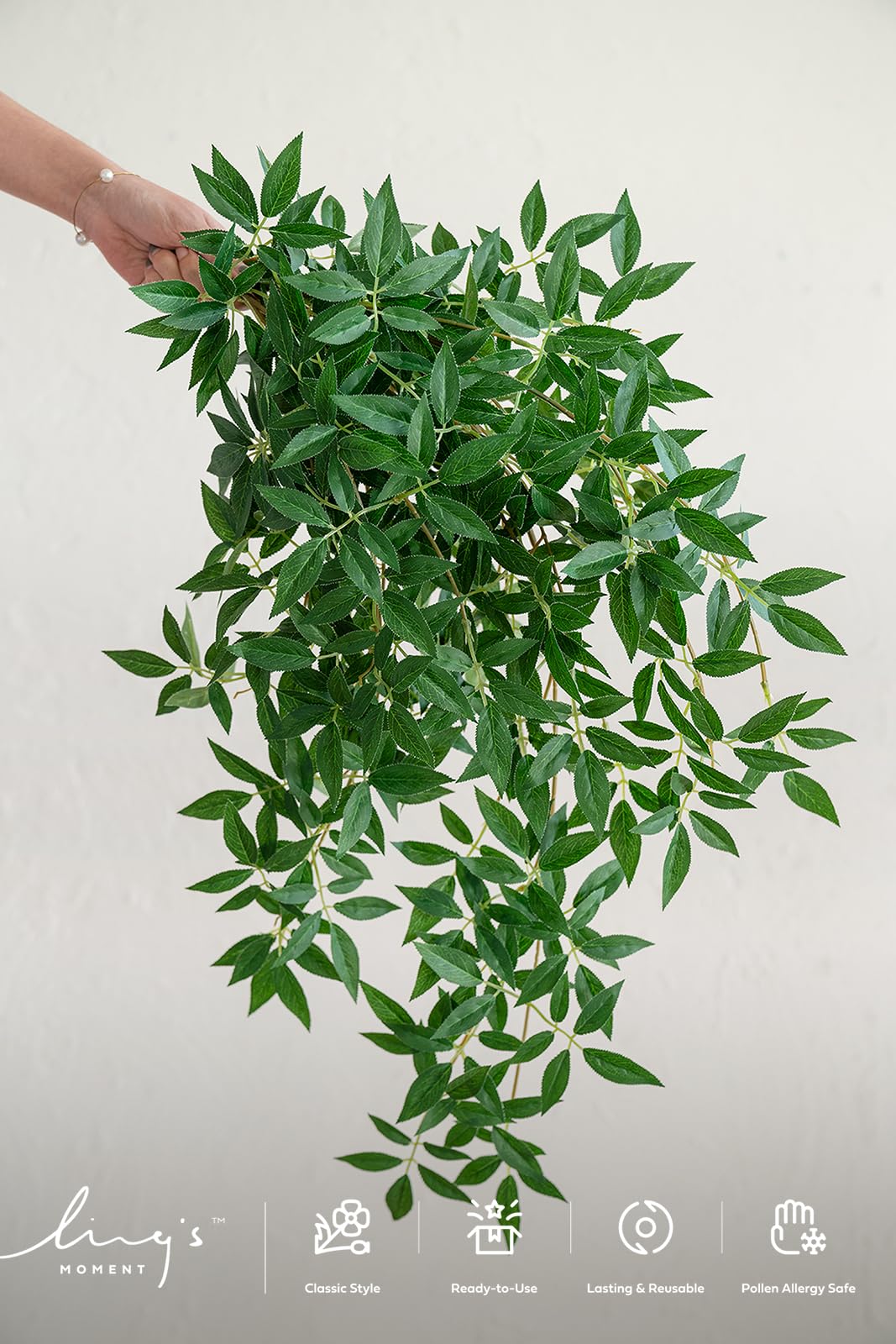 Ling's moment vines styled on a covered porch for sheltered outdoor ambiance