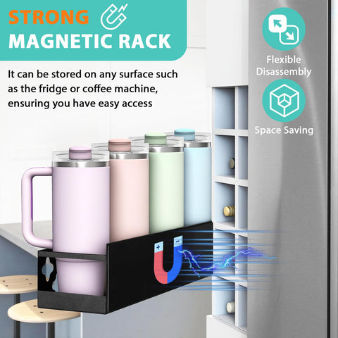 Linidcoud lid rack close-up storing lids neatly for quick access