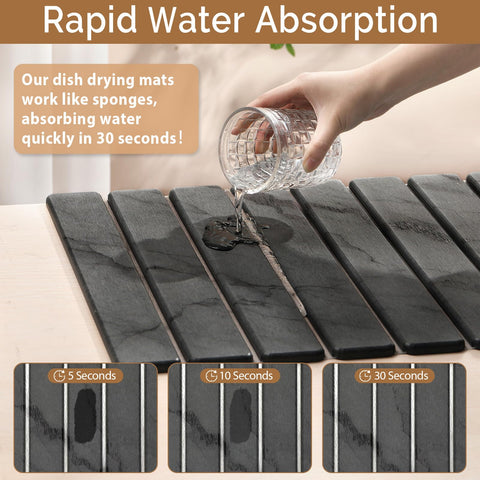 Linidcoud rolled mat compact storage saving space and keeping counters tidy