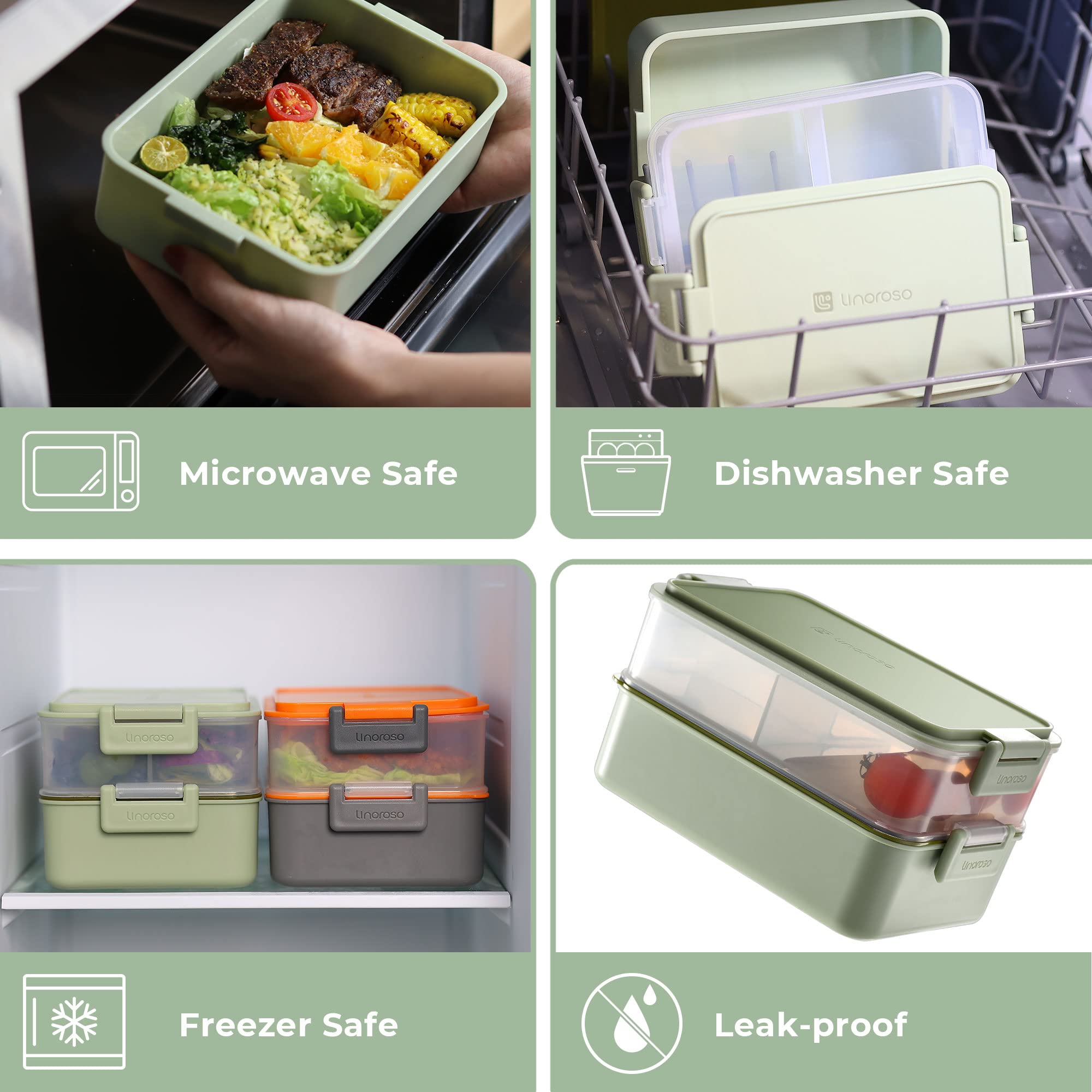 linoroso close-up of lid seal showing leak-resistant protection benefit