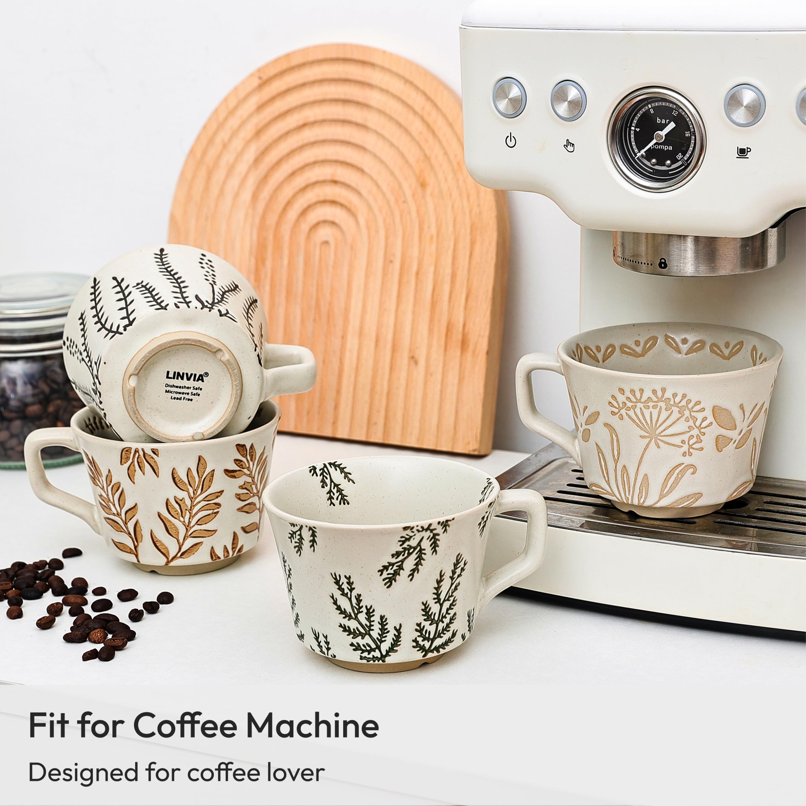 LINVIA mug with coffee in a cozy scene boosting lifestyle benefit