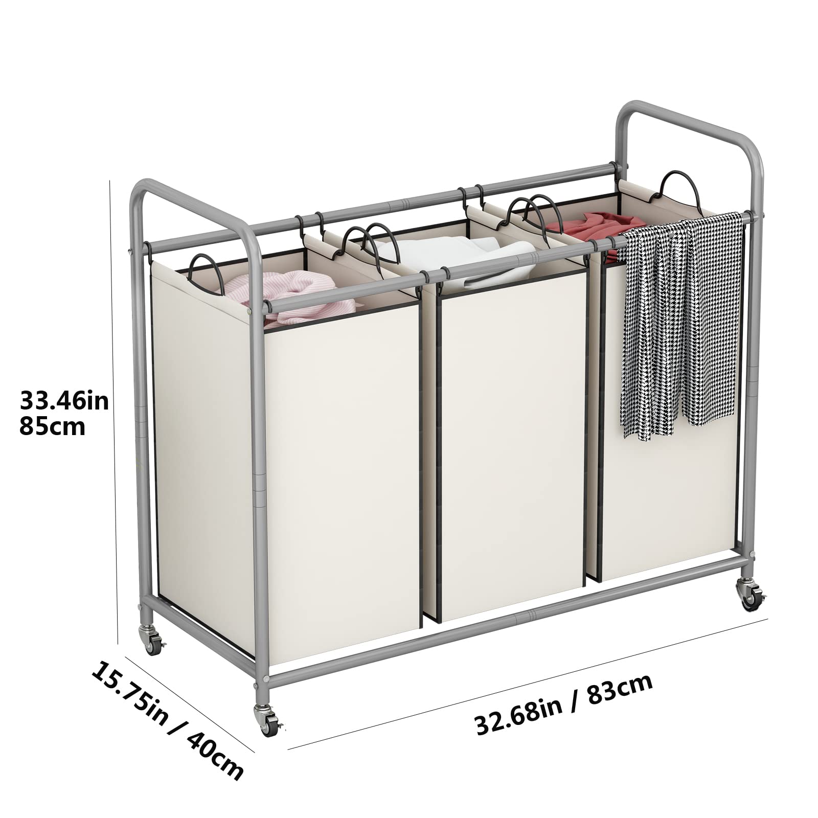 LINZINAR in a bathroom setting showing tidy laundry storage benefit