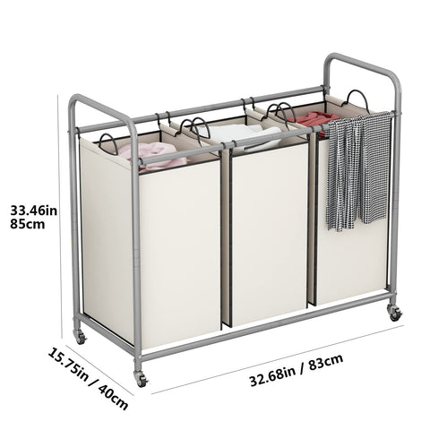 LINZINAR in a bathroom setting showing tidy laundry storage benefit