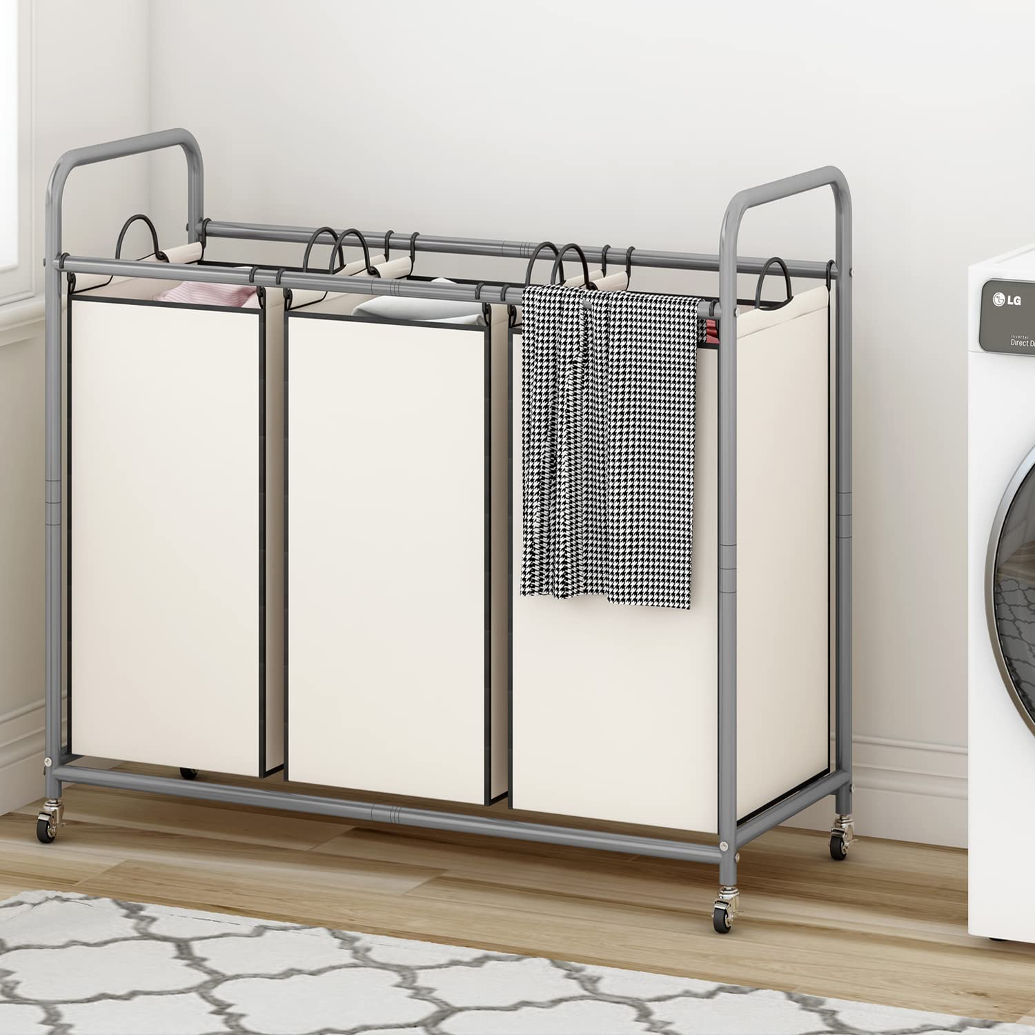 LINZINAR detachable bag with metal handles showing easy transport benefit
