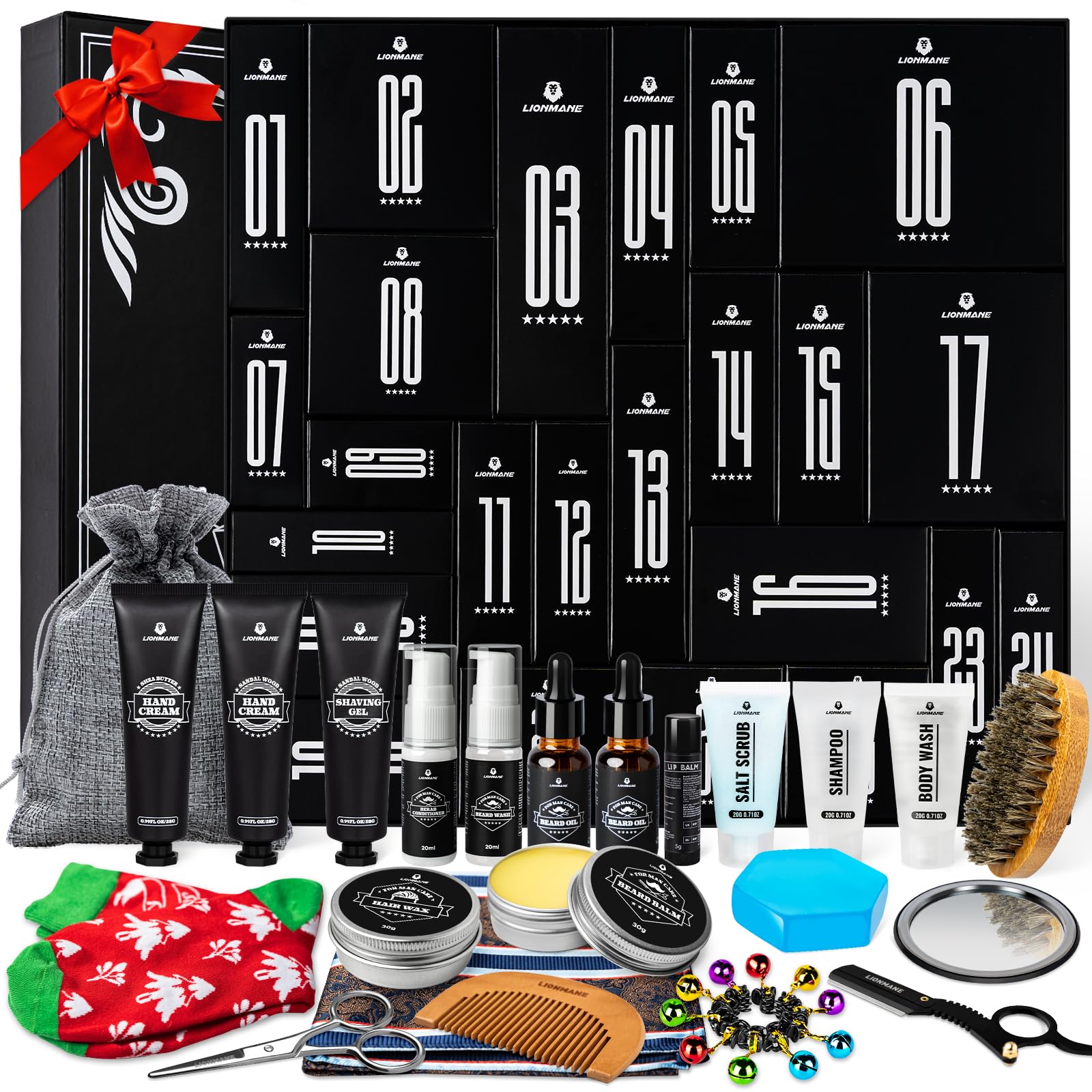 Lionmane lifestyle gift setting with box presented to recipient for delight