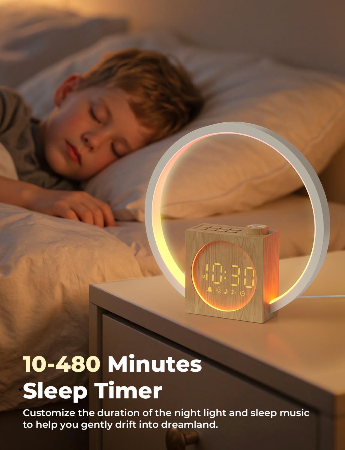 LIORQUE on a bedside table in a lifestyle setting promoting peaceful routines