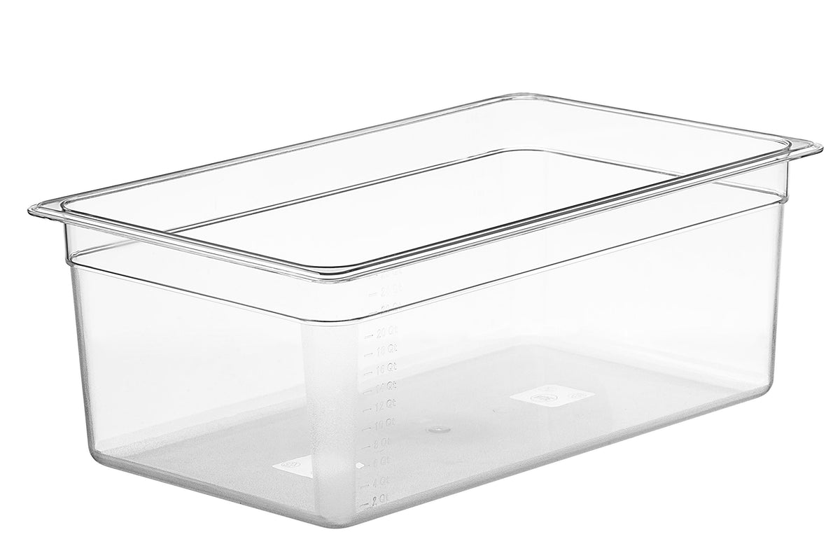 LIPAVI C20 front view clear tub showing capacity and stable design benefit