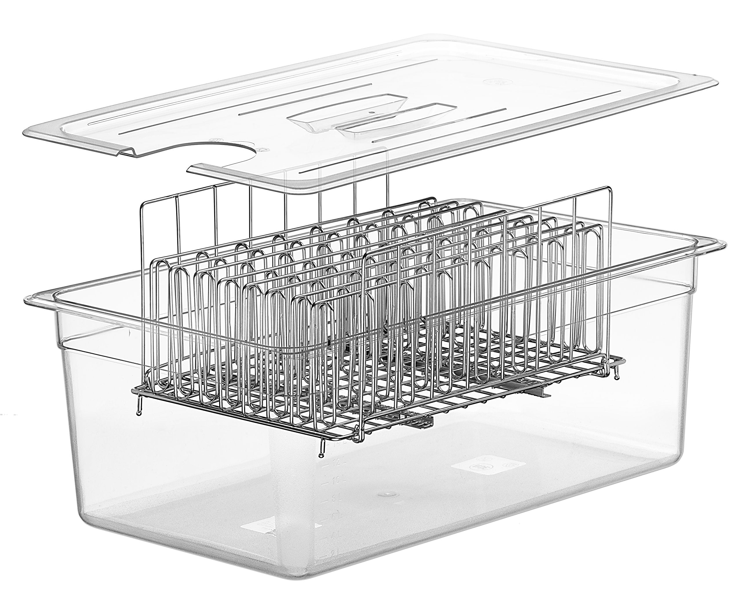 LIPAVI C20 in use with immersion circulator showing steady water circulation