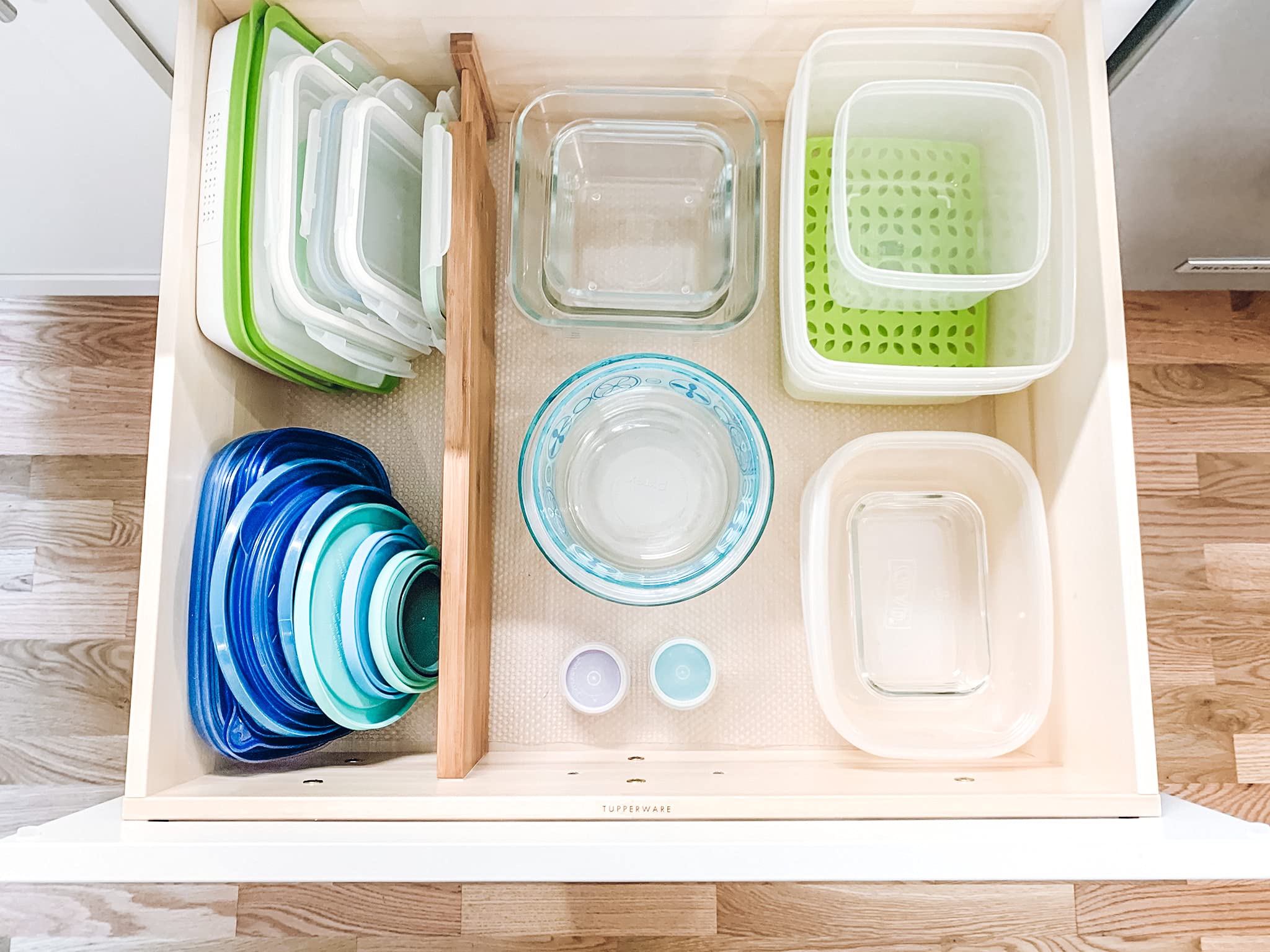 Lipper International divider in kitchen drawer creating tidy storage benefit