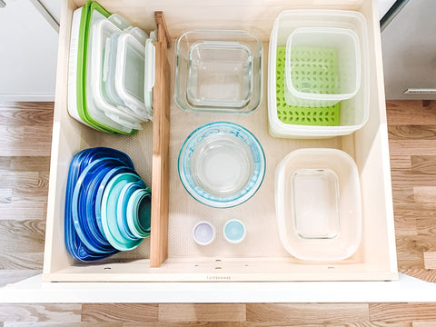 Lipper International divider in kitchen drawer creating tidy storage benefit