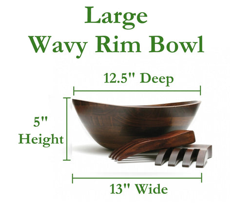 Lipper International salad hands in use showing easy serving