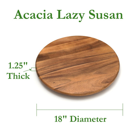 Lipper International close-up of acacia grain highlighting durable natural finish