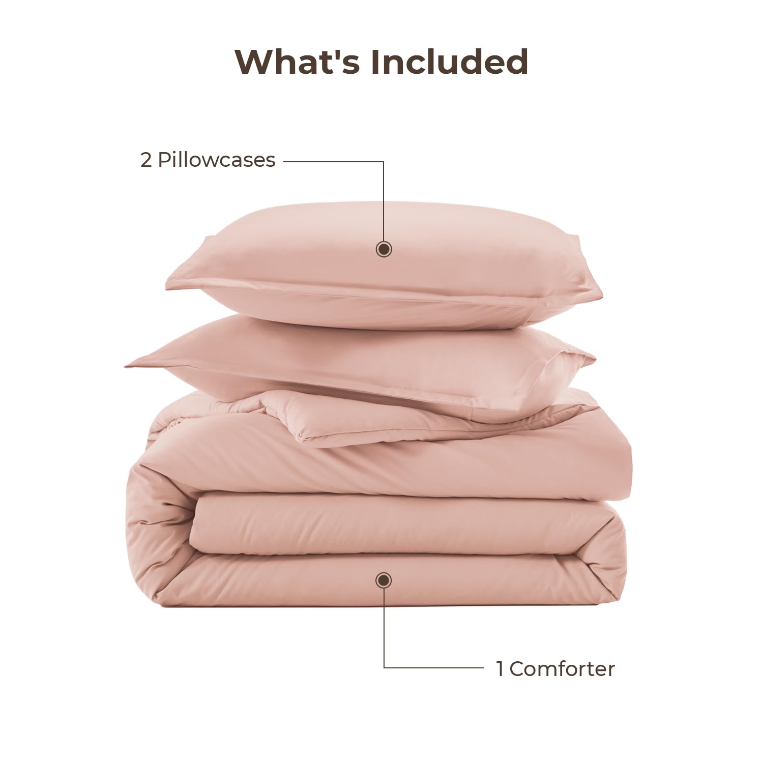 Litanika folded comforter next to ruler showing compact size and storage ease
