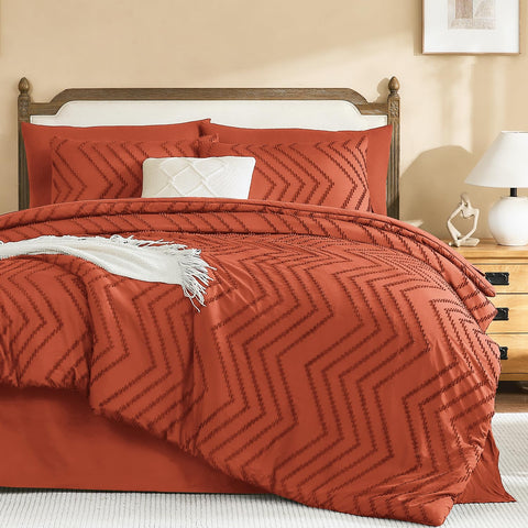 Litanika comforter front view showing modern lines and instant style