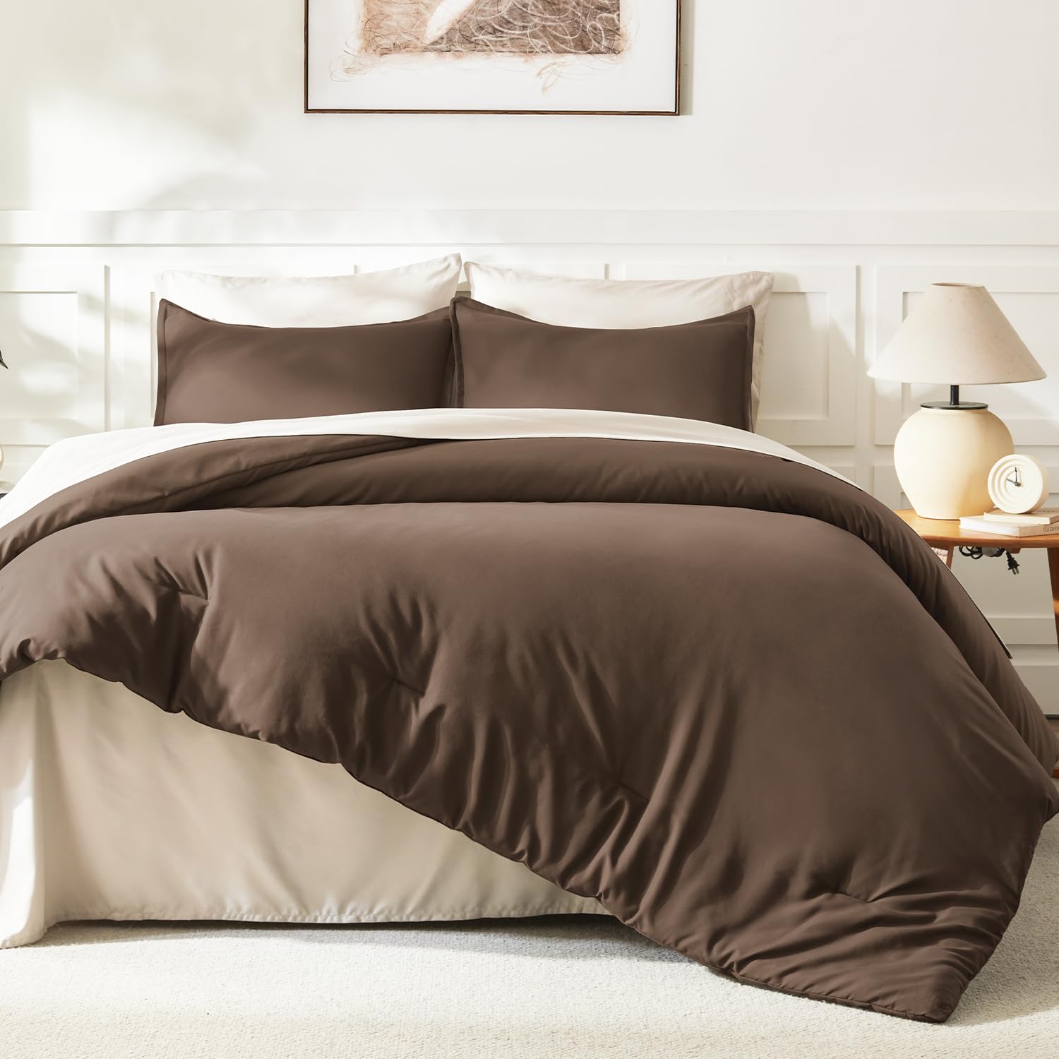 Litanika comforter styled in bedroom offering inviting boho warmth