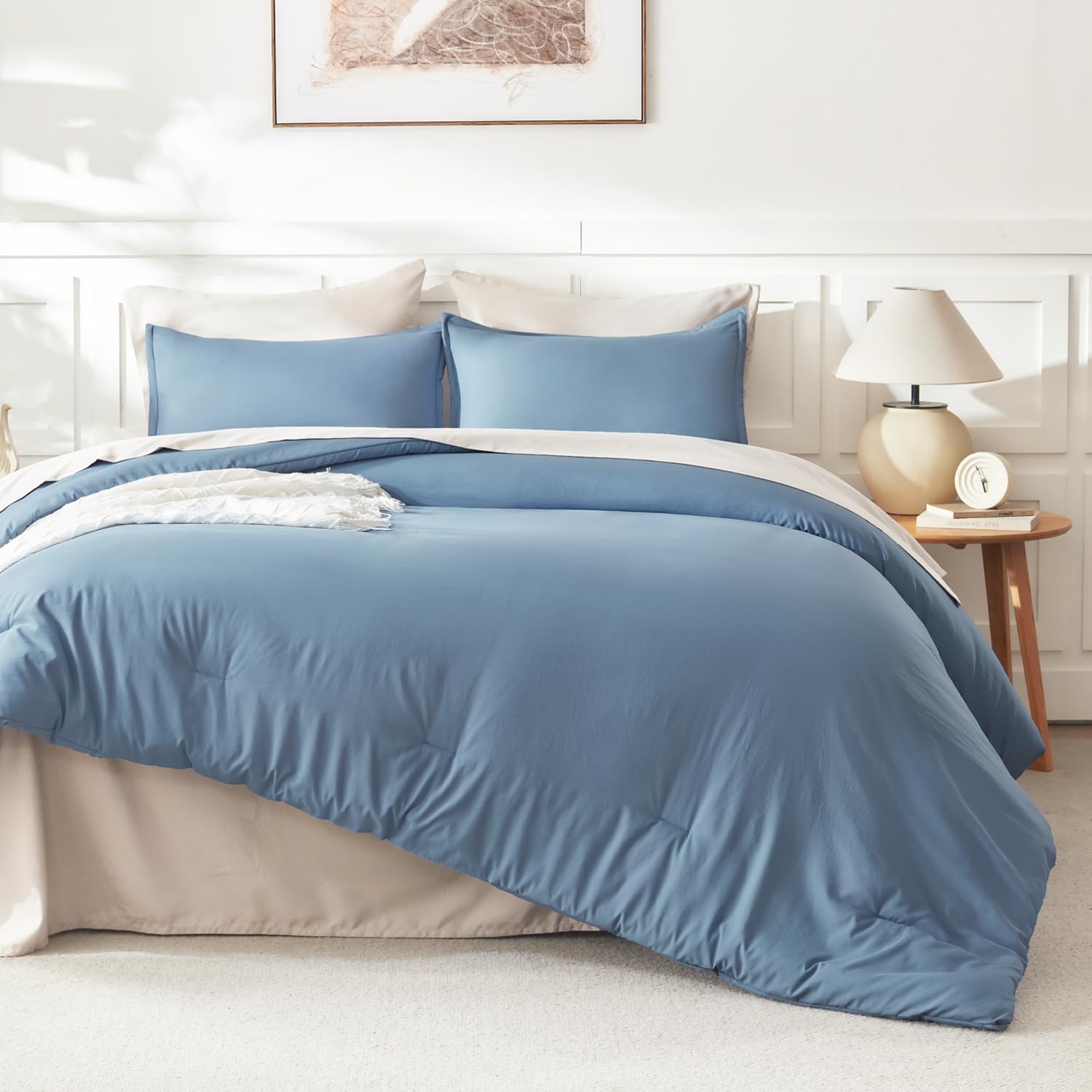 Litanika comforter vacuum-sealed packaging illustrating compact shipping convenience