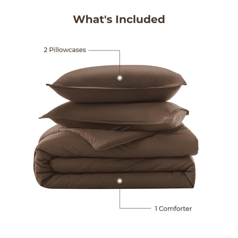 Litanika comforter next to ruler showing queen-size coverage and drape