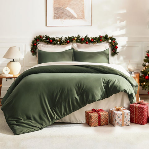 Litanika comforter on bed for size scale showing generous king coverage