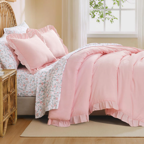 Litanika detailed floral sheet pattern showing print clarity and soft visual appeal