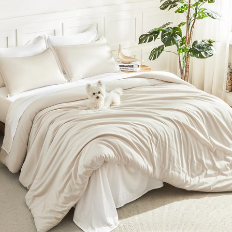 Litanika front view of comforter packaging showing clean beige finish and convenience