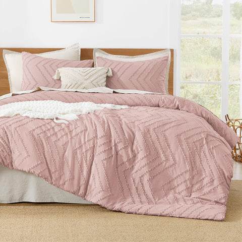 Litanika comforter styled on a bed in a modern bedroom to visualize room-ready appeal