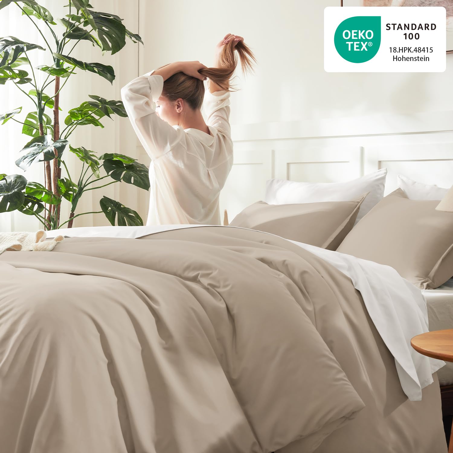 Litanika two pillowcases on bed demonstrating coordinated styling and comfort