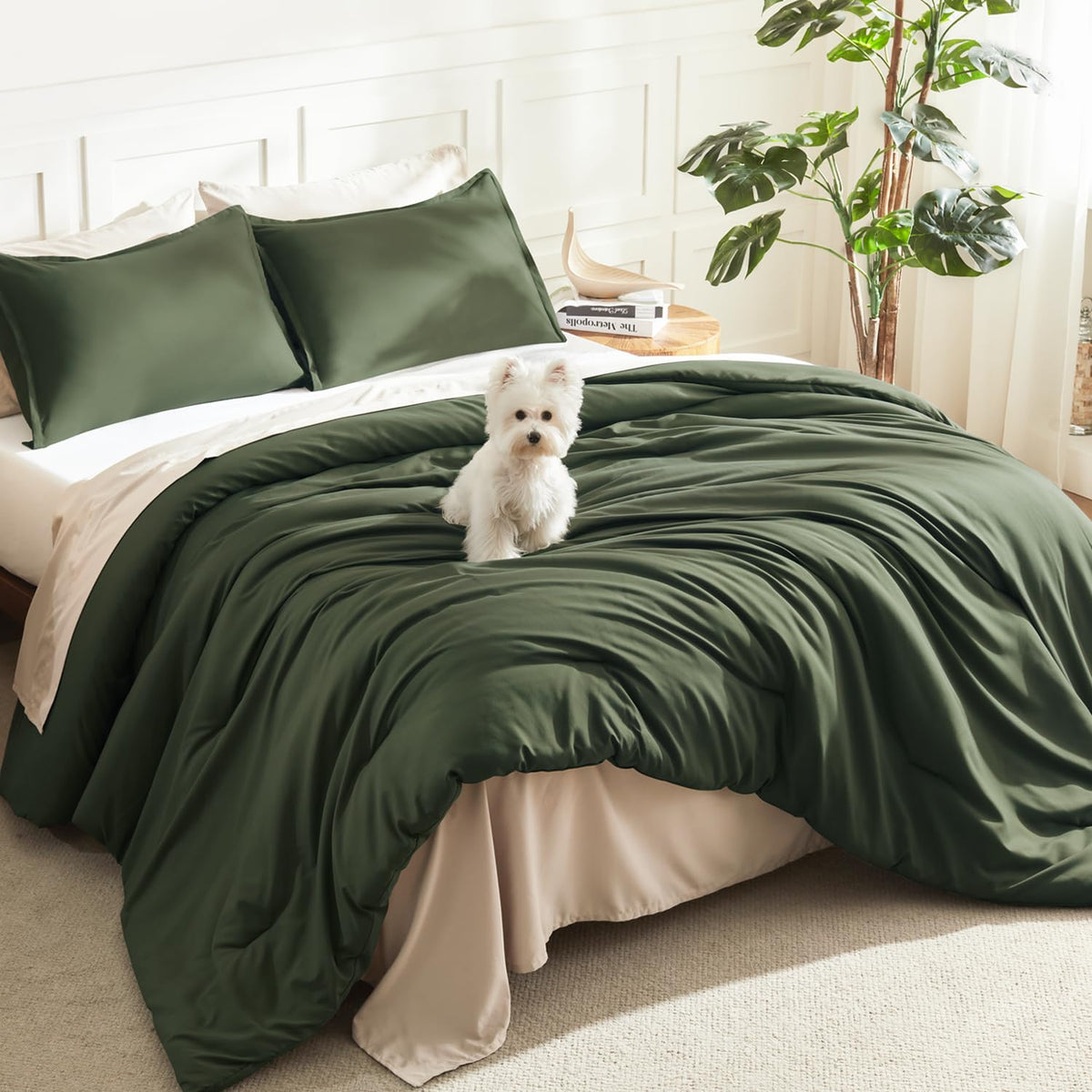 Litanika king comforter front view showing smooth finish and cozy appearance