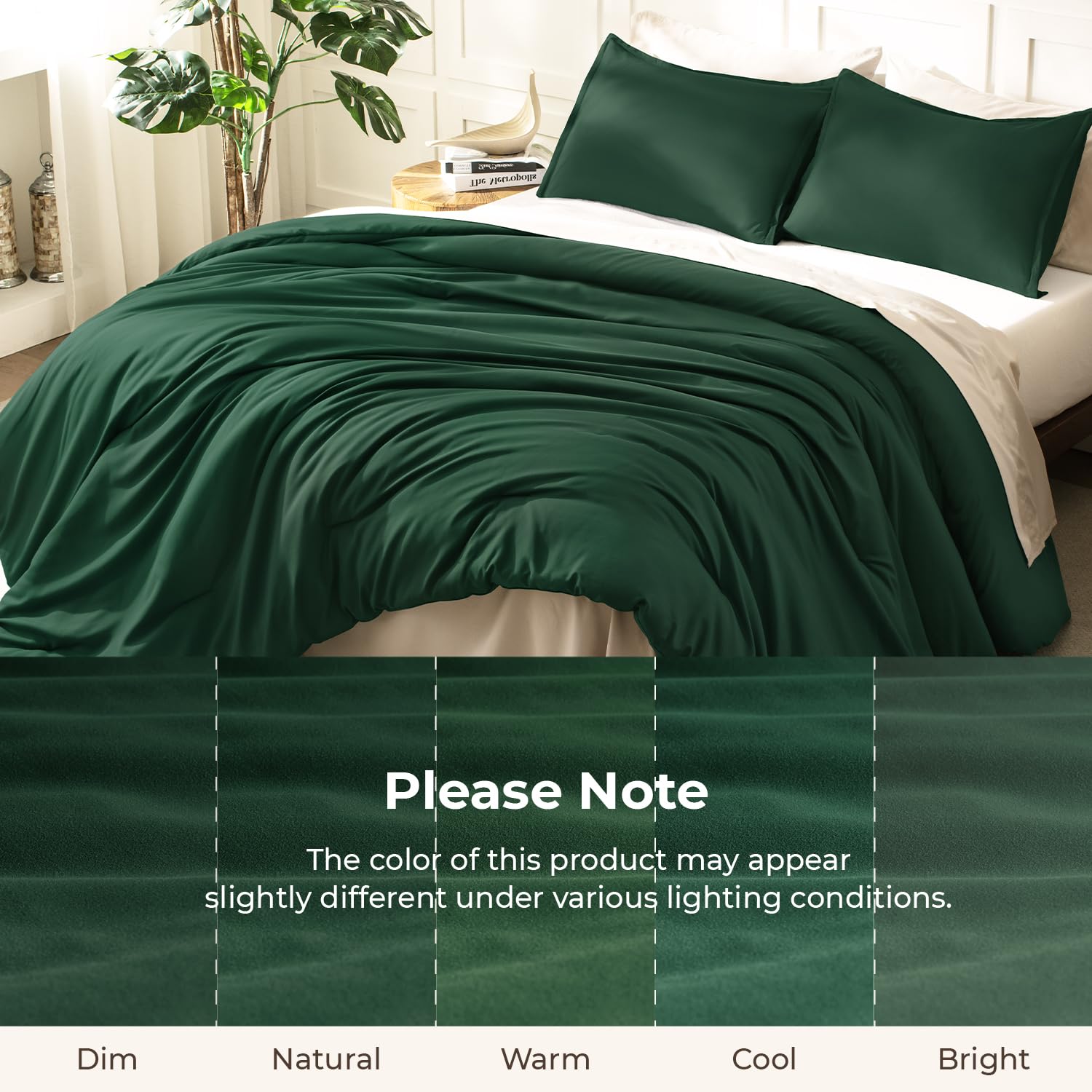 Litanika freshly washed comforter fluffed to show restored loft and quick recovery