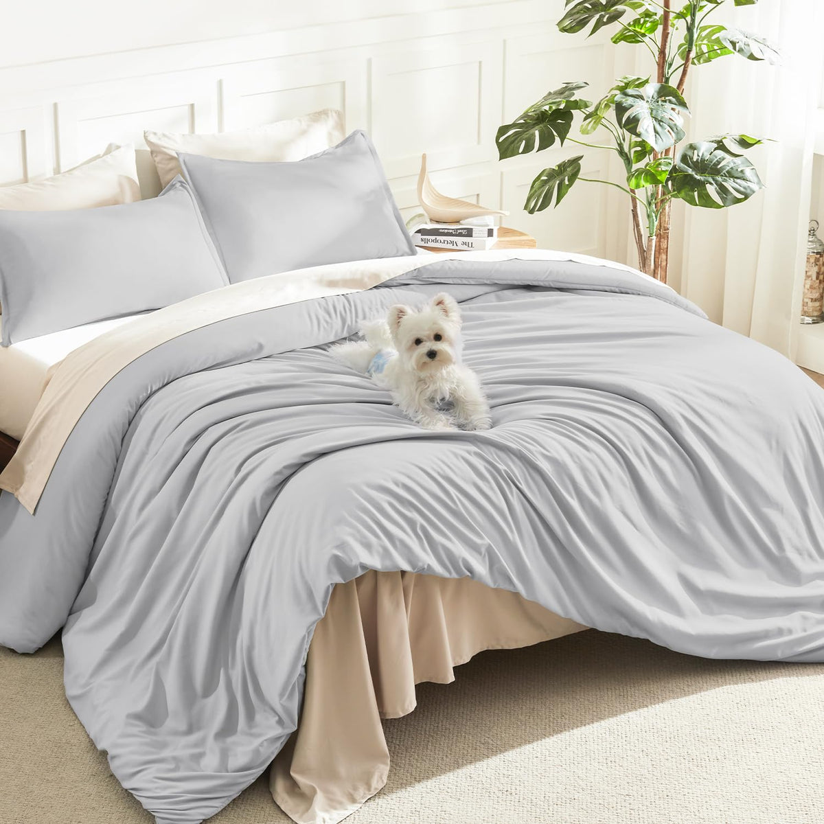 Litanika front view showing full comforter and calming bedroom benefit
