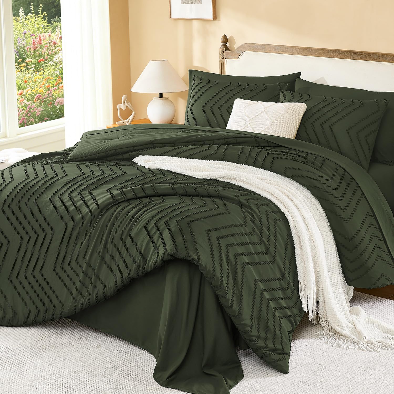 Litanika close-up of chenille-style stripes highlighting texture and visual interest.