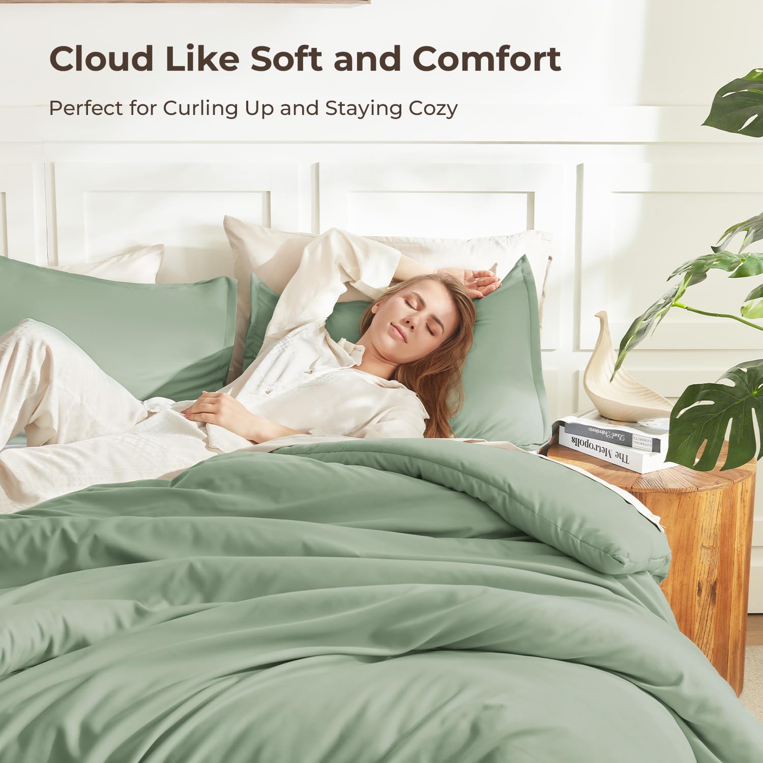 Litanika comforter oversized coverage on queen bed for full drape and warmth