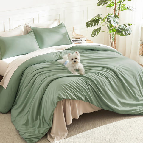 Litanika front view of oversized king comforter shows generous drape and cozy look