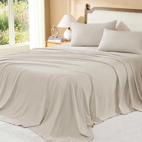 Litanika pillow shams and cases displayed to complete bed styling