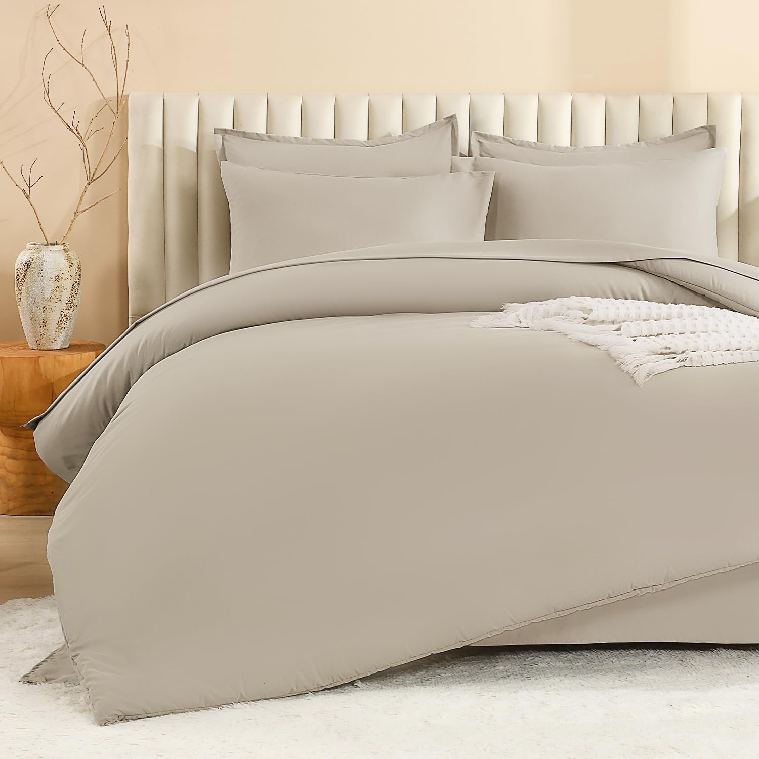 Litanika pillow shams and cases displayed for matching bedding finish