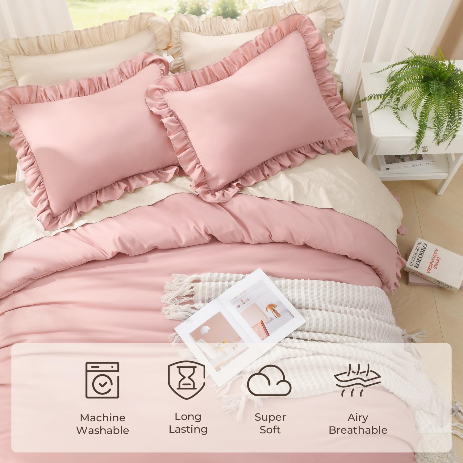 Litanika pillowcase pair detail showing matching finish and softness
