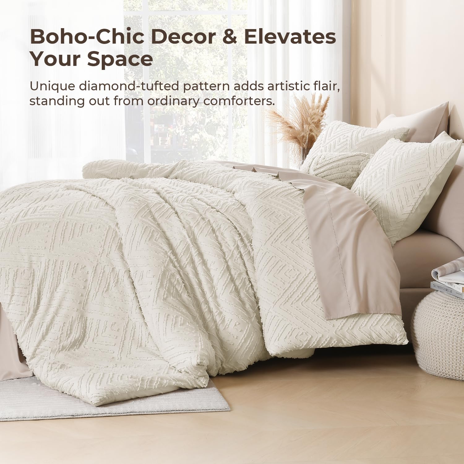 Litanika pillowcase pair display matching comforter for coordinated bedroom styling