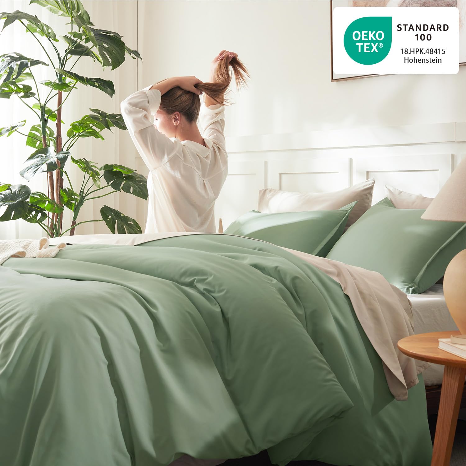 Litanika pillowcase pair flat lay shows matching set and coordinated design